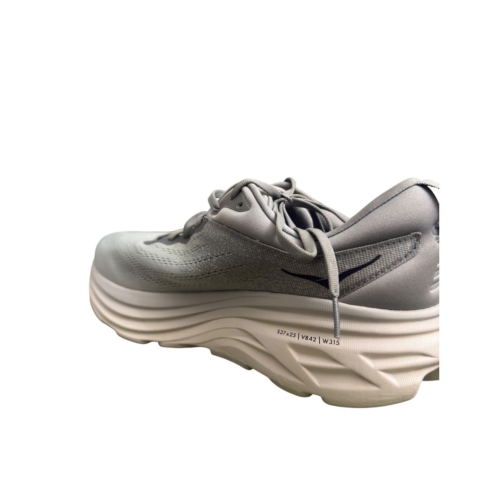 Hoka Bondi 8 Mens Running Shoes Sharkskin Harbor Mist Grey 12.5 4E Deadstock - Picture 6 of 10